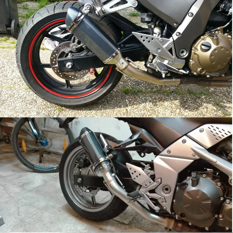 Выхлопная труба ALconstar для гонок выхлопная средней длины мотоциклов Kawasaki Z750 Z800 Z1000