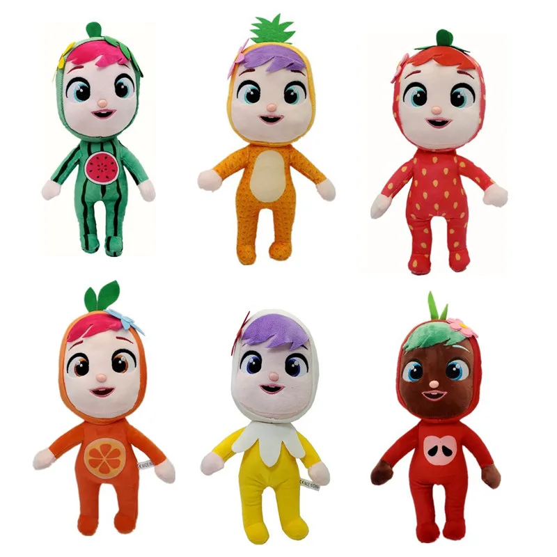 

Cute Animated Crying Plush Toys Apple Orange Pineapple Banana Strawberry Fruit Plush Dolls For Kids Birthday Christmas Gifts