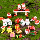 24 стиля мини Рождественский Санта-Клаус Снеговик подарок украшение поделки настольное украшение игрушки