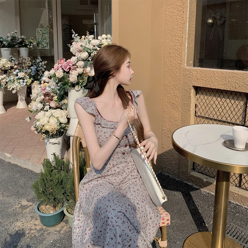 

COIGARSAM Women High Waist Short Dresses Long Dress A793