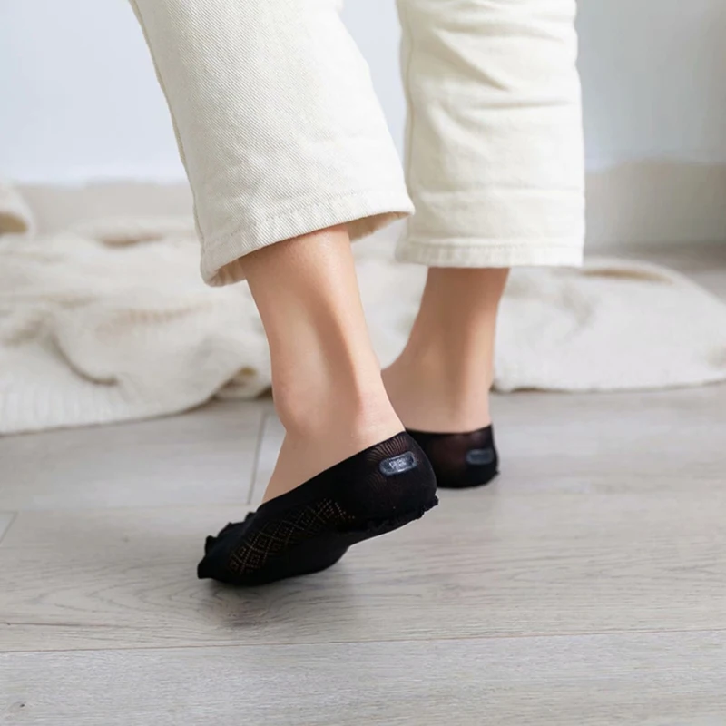 

Women Summer Five-finger Socks Female ultrathin sock Funny Toe invisible sokken with silicone anti-skid breathable anti-friction