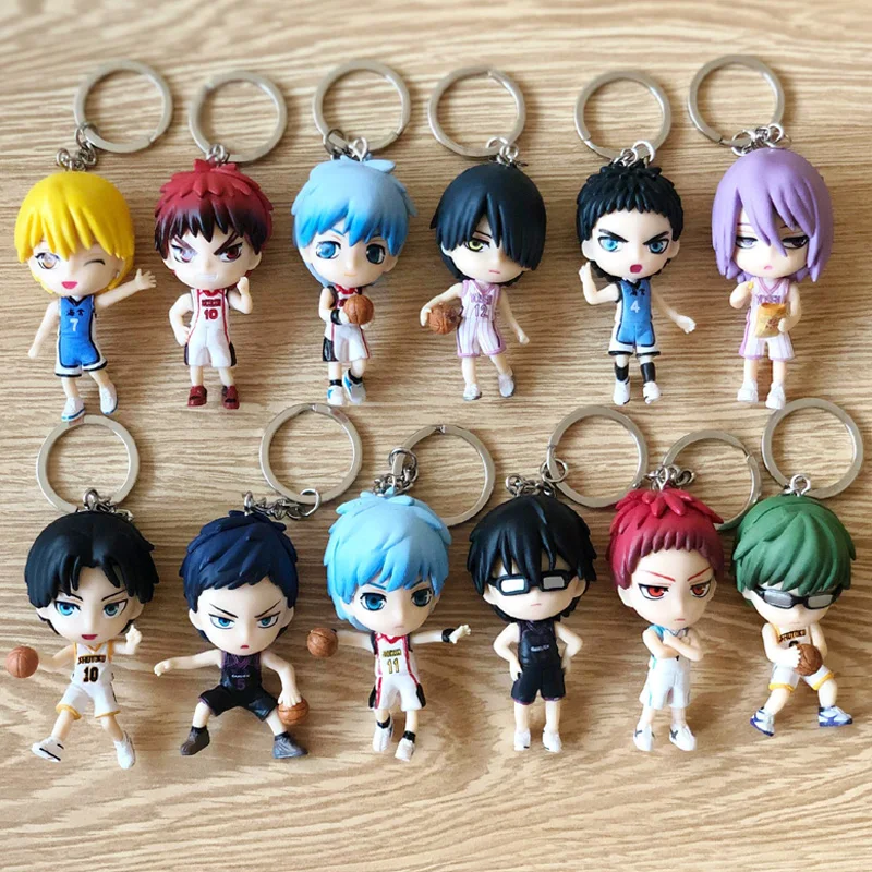 12 видов стилей Аниме Баскетбол куроко фигурку кулон брелок Kuroko Tetsuya Кагами Тайга