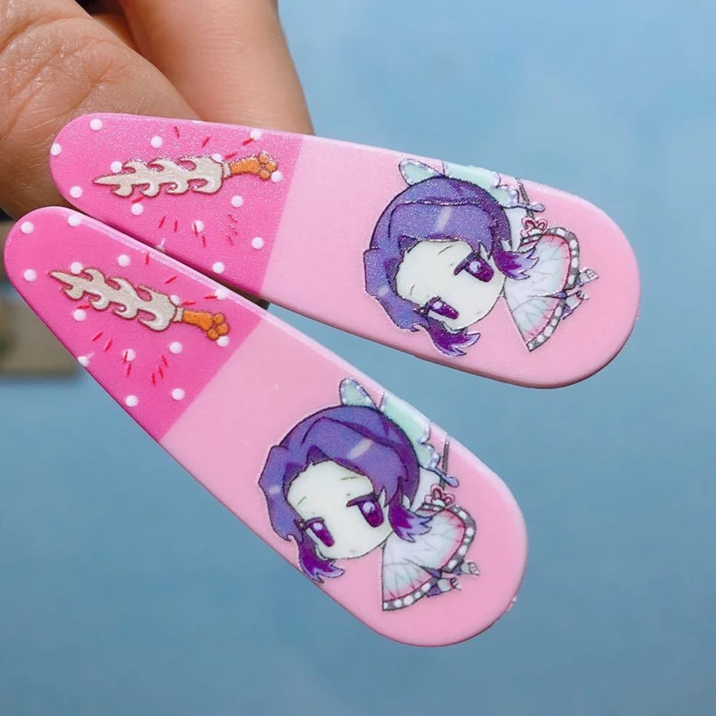 

10 Pairs Cartoon Random Anime Demon Slayer Barrettes Kimetsu No Yaiba Hairpins Cute Cosplay Child Girls Headwear