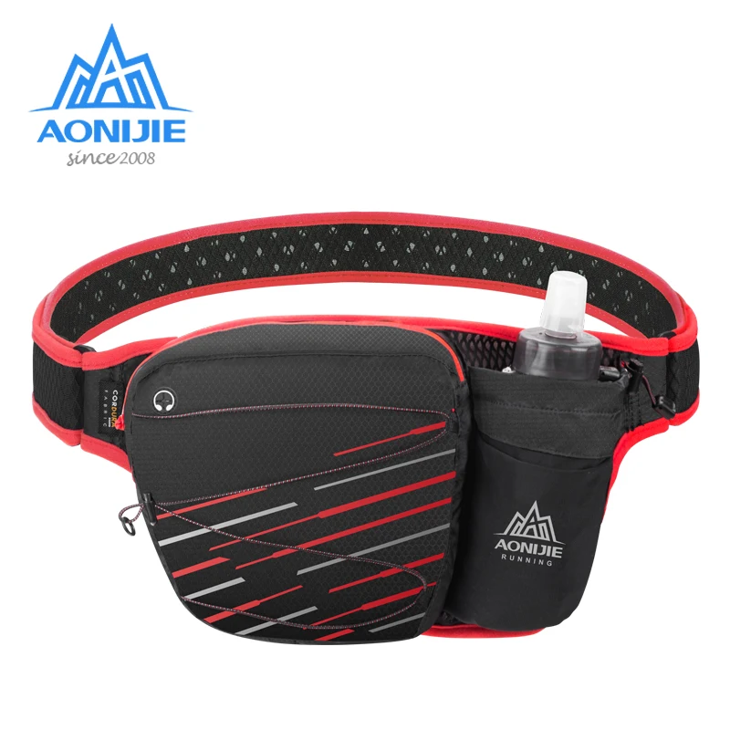 

AONIJIE W949 Marathon Jogging Cycling Running Hydration Belt Waist Bag Pouch Fanny Pack Cell Phone Holder For 500ml Water Bottle
