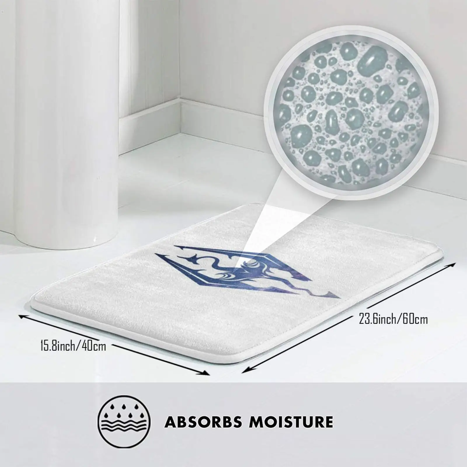 Коврик с эмблемой дракона Противоскользящий коврик для входной двери в спальню |