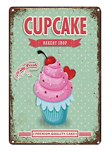 Винтажный метельный знак-магазин фаст-фуда Ретро жестяной декоративный знак