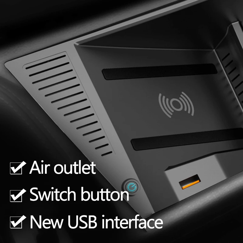 for bmw x1 f48 x2 f39 modified accessories mobile phone 15w wireless fast charger central control cigarette lighter installation free global shipping