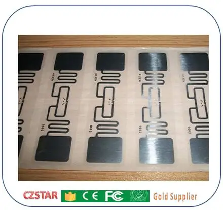 Дальний ярлык RFID UHF стикер влажная инкрустация 860-960mhz Alien H3 EPC Global Gen2 ISO18000-6C |