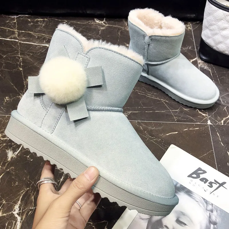 Женские зимние ботильоны SWYIVY 2019 модные ботинки из натуральной кожи женские