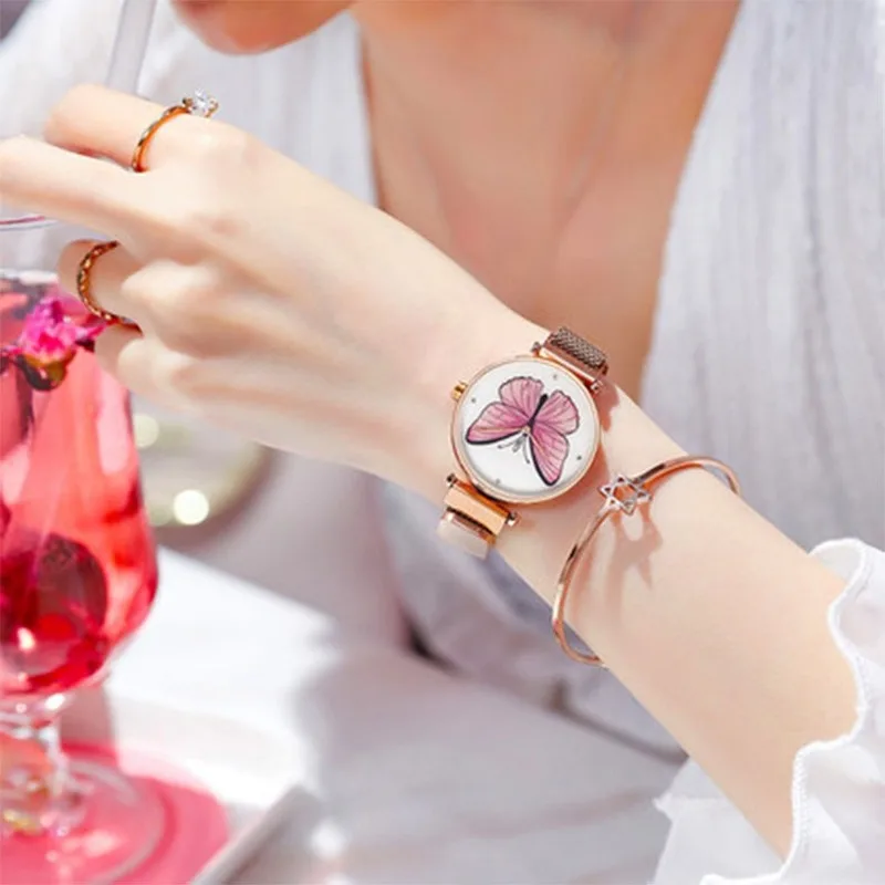 

Top Brand OLIKA High Quality Women Butterfly Watch with Japan Battery 30m Waterproof Wristwatches For Girl Gift Japan Movement