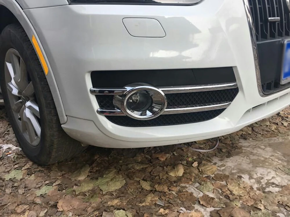 Подходит для Audi Q3 2013 2014 2015 передние противотуманные фары светильник накладка ABS
