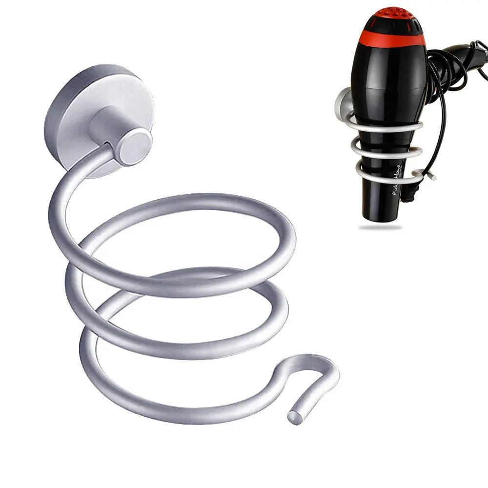 Ванная комната фен стойка настенное пространство Алюминий Фен держатель стеллаж