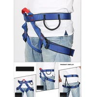 new outdoor sport rock climbing harness waist support half body safety belt support half body aerial survival equipment