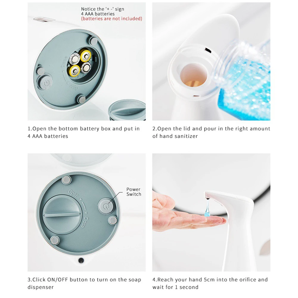 Автоматический Инфракрасный дозатор жидкого мыла 200 мл бытовой Датчик пены