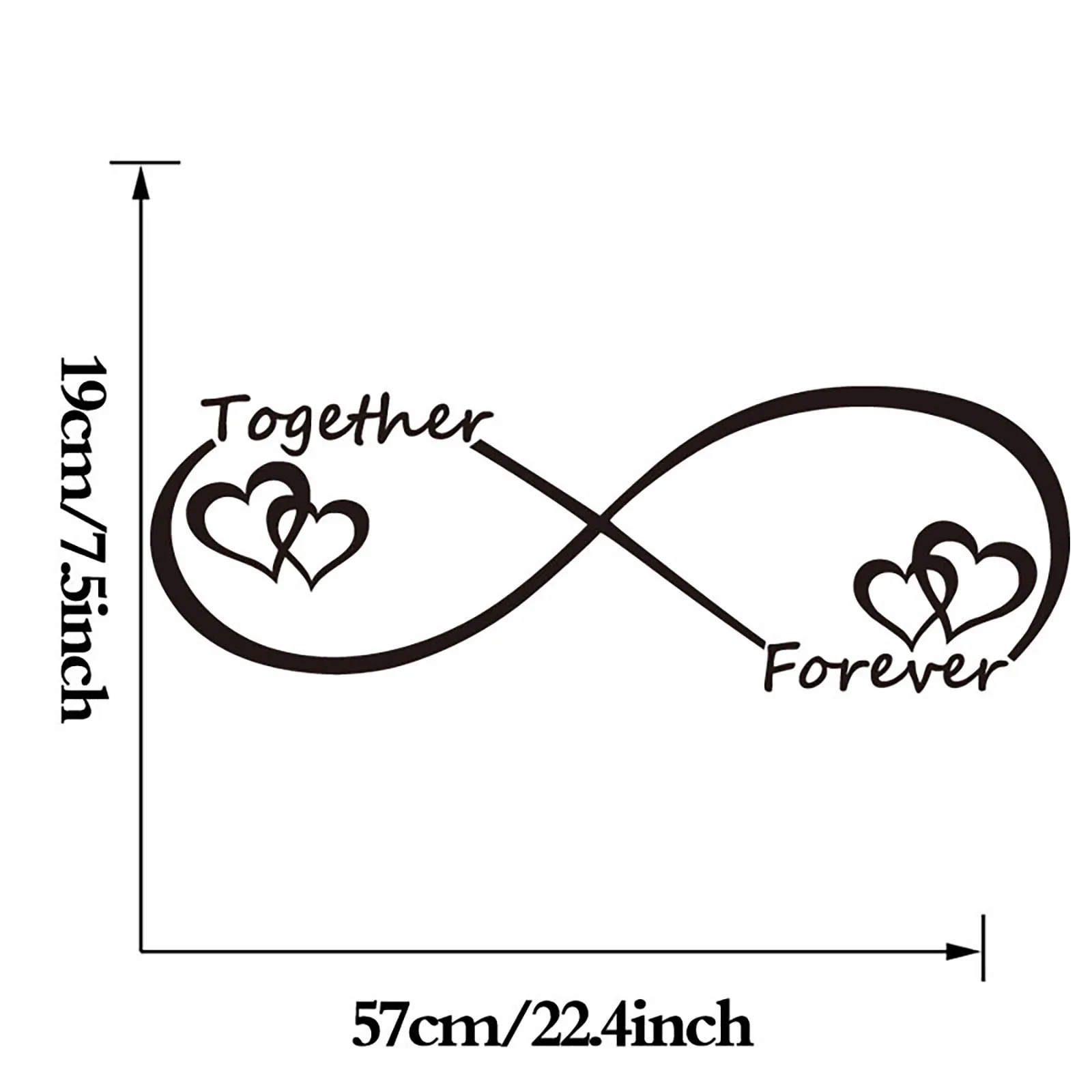Персонализированные любовь ко Дню Святого Валентина настенные наклейки слова