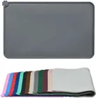 Силиконовая Водонепроницаемая подстилка для собак и кошек, однотонная силиконовая подстилка, миска для домашних животных, питьевой коврик, подстилка для кормления, многоразовая