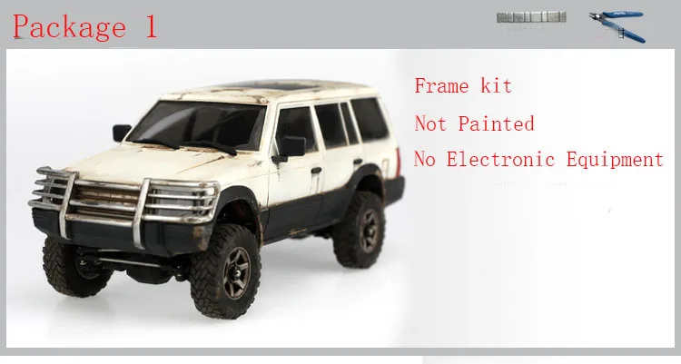 package 1 Orlandoo Охотник RC альпинистский автомобиль комплект для A02 Pajero RC гусеничная модель автомобиля Собранный DIY части Аксессуары - Цвет: package 1