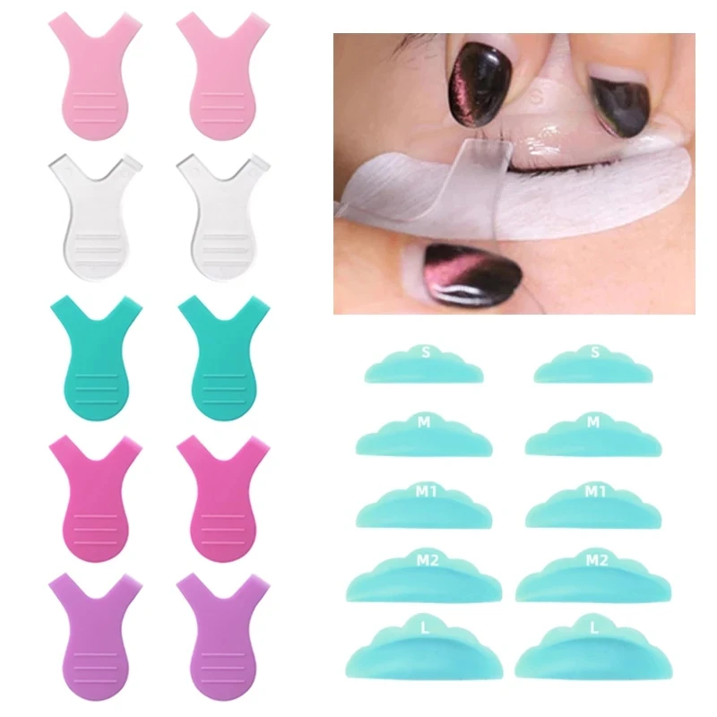 5Pair Curlers Curl Silicone Pads Set Eyelash Lifting Kit Accessories Y Eyelashes Brush Clean Comb Eye Lash Extension Perm Tools - купить по