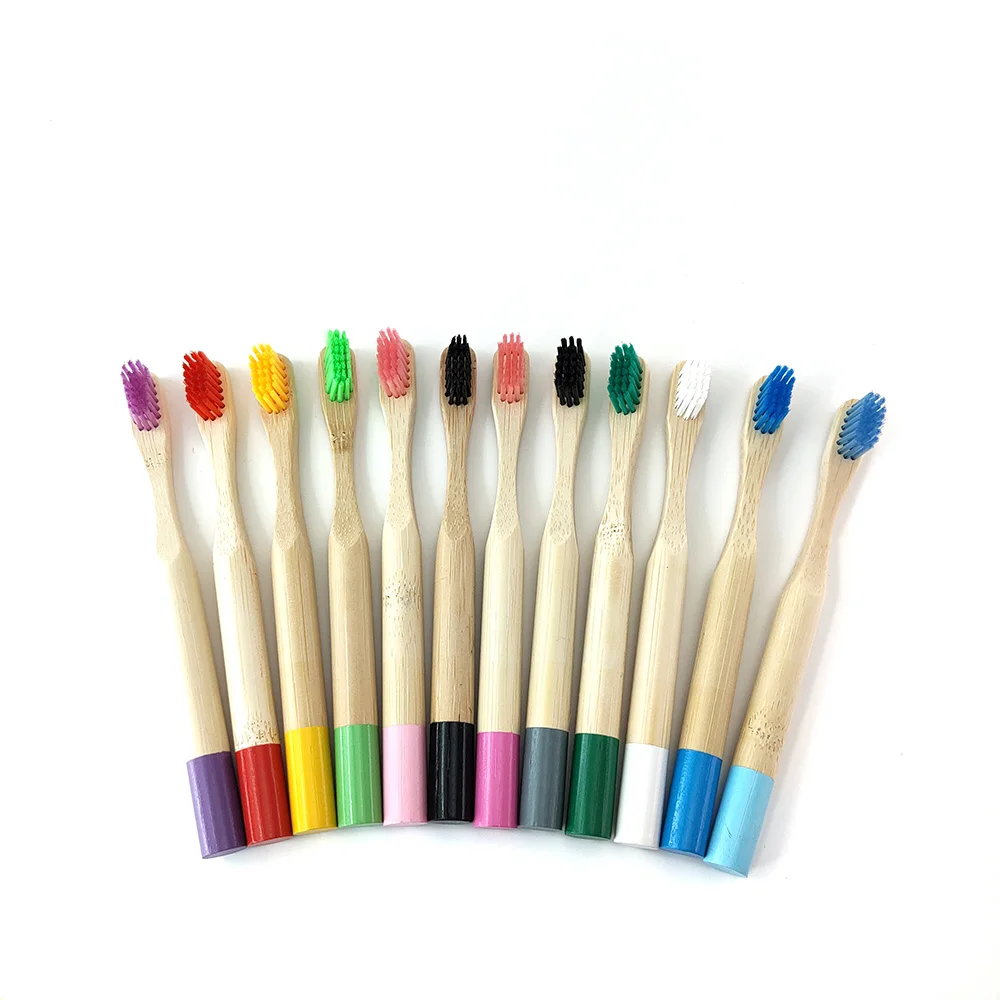 10pcs Children Bamboo Toothbrush For Child Wooden Soft Banister Brushes Charcoal Reusable Small | Красота и здоровье