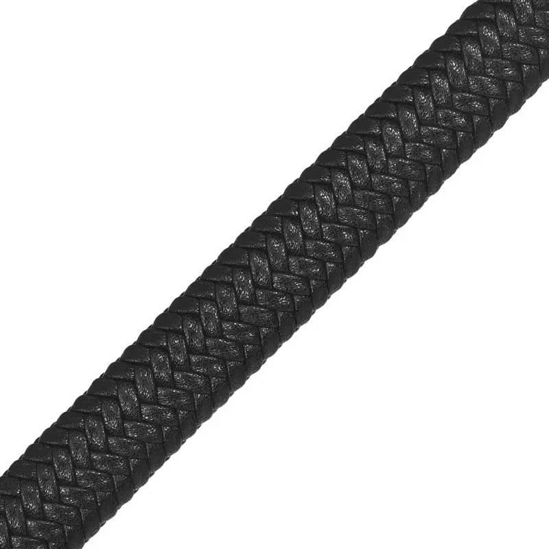 Black 1/3/5M кожаный шнуровой 12x6 м плоский шнур веревка для браслета самодельные украшения, украшения своими руками, аксессуары для волос ручной работы - Цвет: Black