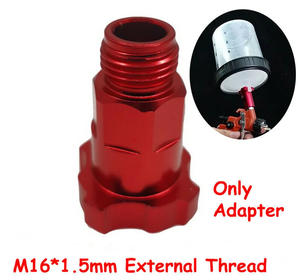 

1PCS Universal For PPS Adapter Spray Gun Red Connector M16*1.5mm External Thread