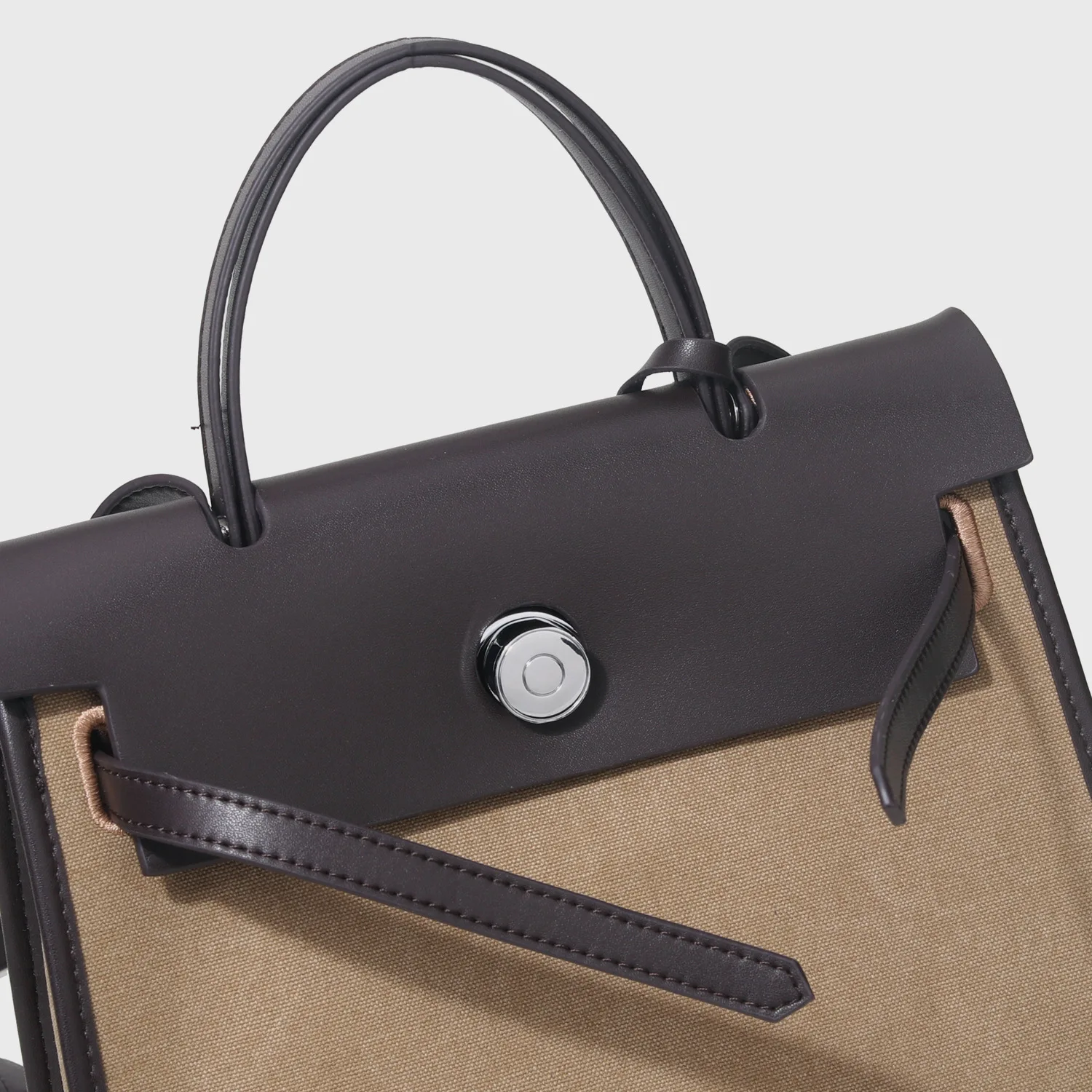 

Kelly Bag 2021 New Luxury Handbags shoulder Messenger Handbag Color Matching Canvas All-match Leather Bag Retro Cowhide Bag