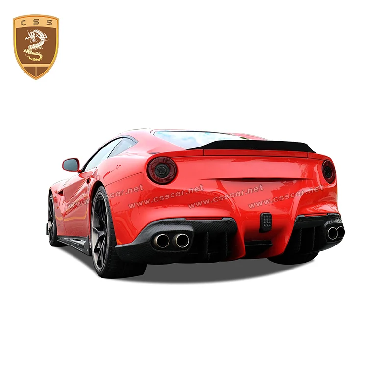 

Carbon Fiber Car Spoiler Wings Trunk Lid Spoiler Wing D Style For Ferrari F12 Berlinetta
