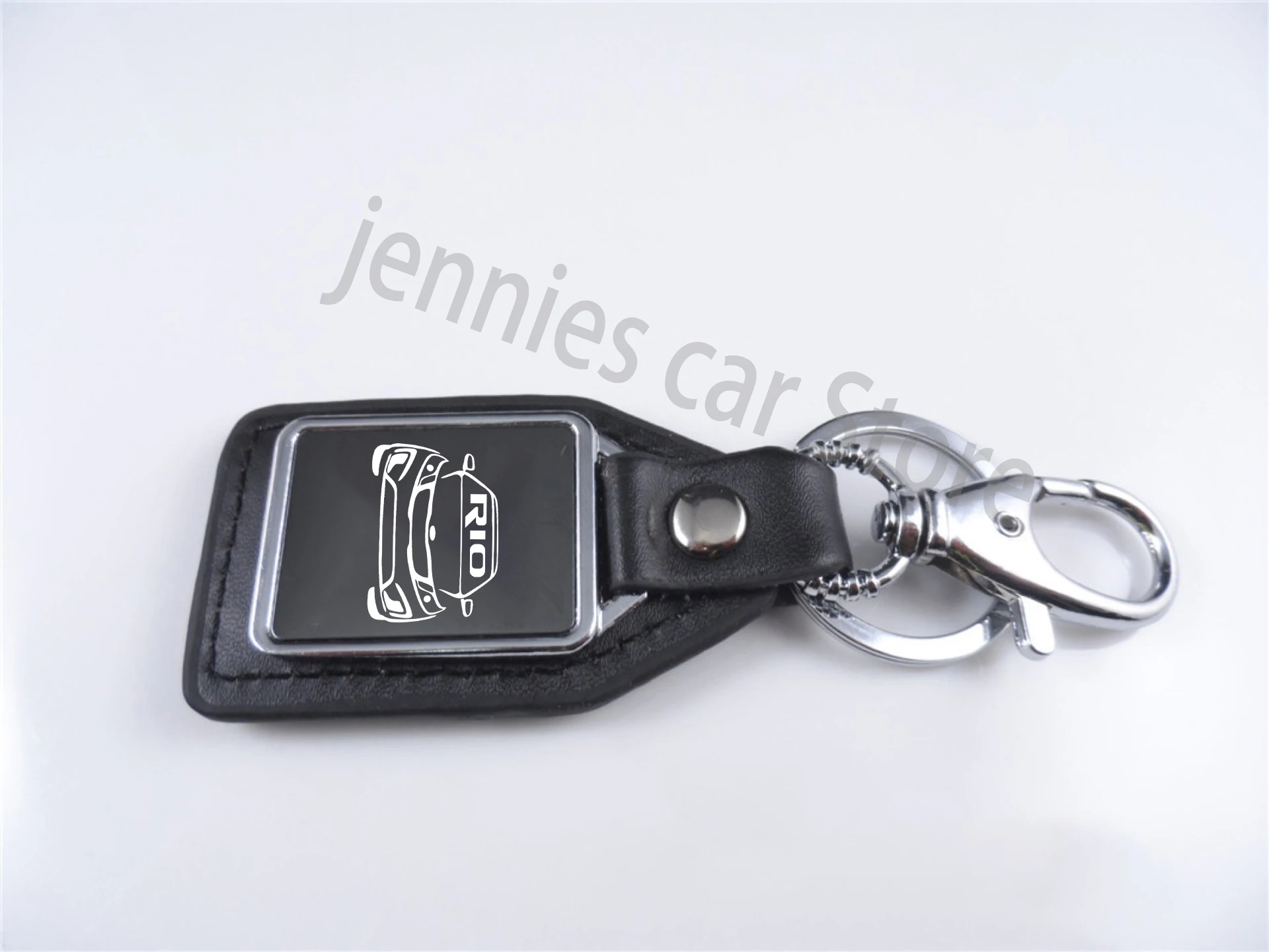 

Metal Keychain Alloy Car Key car model Chain Keyring for kia rio 3 4 5 linia XLINE 2013-2020 accessories