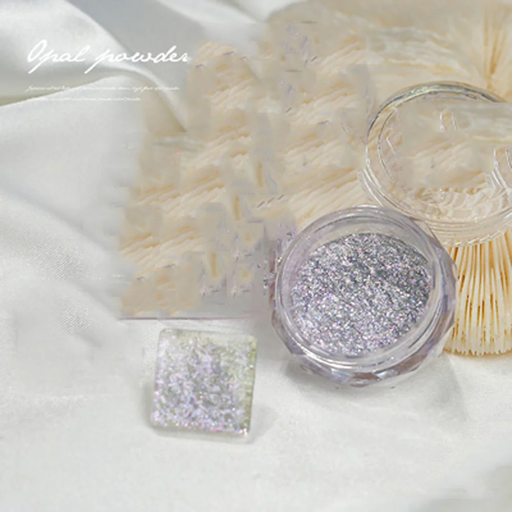 0 3 г/бутылка для ногтей порошок из опала парча Снежный Бархат ультратонкие