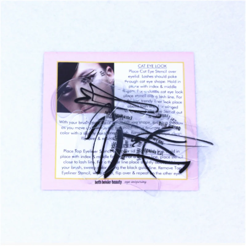 Подводка для глаз с классическим рисунком дымчатые тени век многоразовая