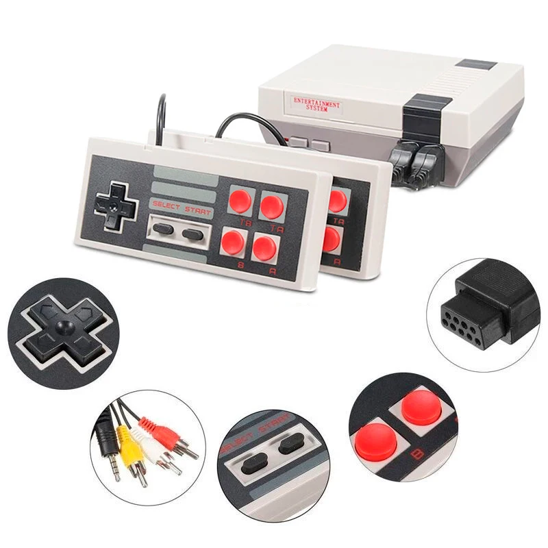 Мини-игровые консоли 8 бит Ретро ТВ видео игровые с 620 классическими играми