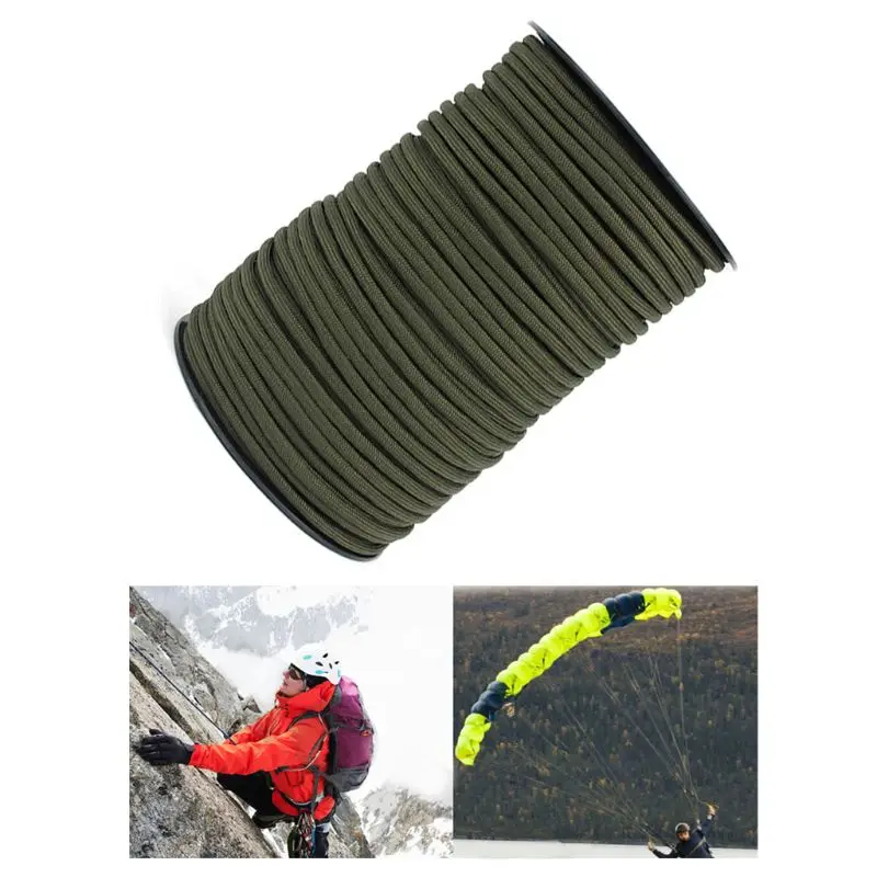 

100M 550 Paracord Parachute Cord Lanyard 9 Strand Core Tent Rope Climbing