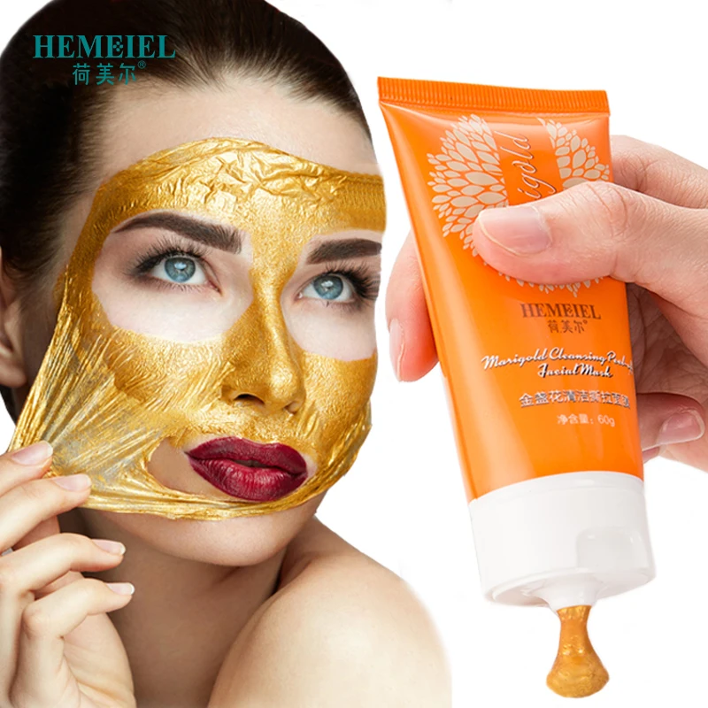 

HEMEIEL Peel off Mask Blackhead Remove 24k Gold Clean Pore Acne Whitening Facial Oil control Moisturizing Skin care Tear Mask