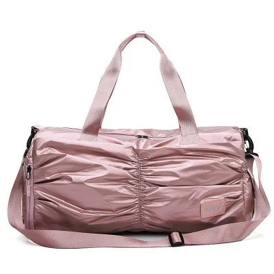 Nieuwe водоотталкивающий PU Reistas Roze ручная сумка для йоги Handtas voor Schoenen Droog Nat Duffle Tassen Schoudertas Vrouwen Reizen - Цвет: Розовый