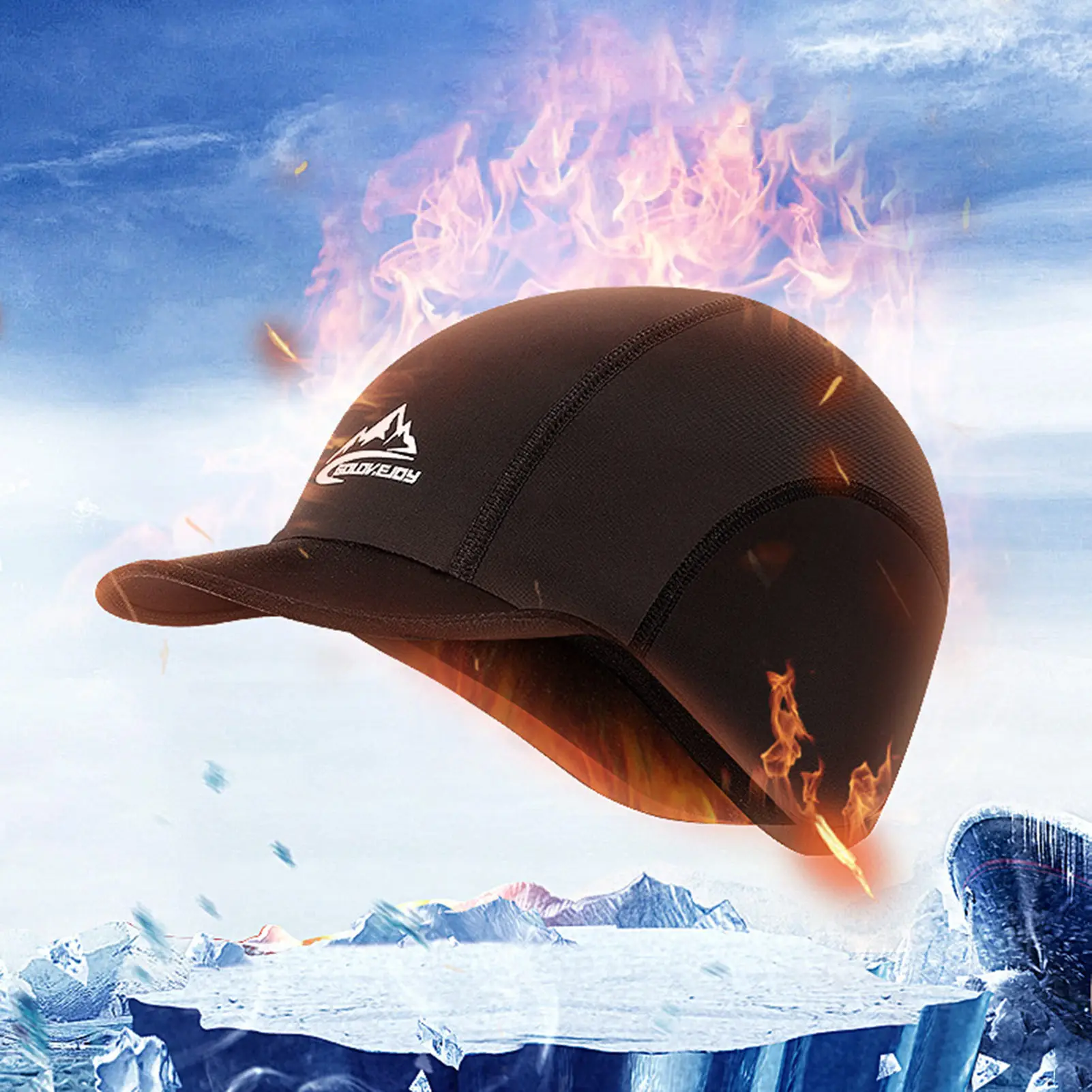 

Outdoor Cycling Cap In Autumn Winter Windproof Waterproof Ear Protection Self-heating Warm Peaked Cap Outdoor Sports Warm Hat