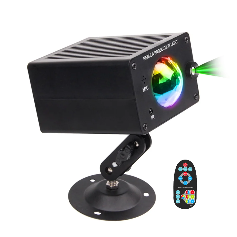 

Starry Sky LED Laser Projector Light Water Waving Sound Remote Control LED Night Light Festival Party Decorative Lamp for Gifts