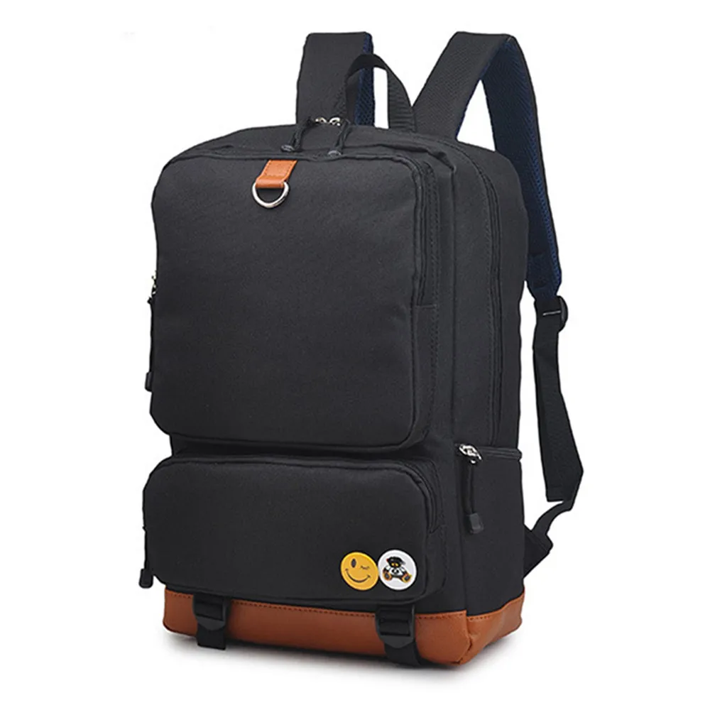 

Men Male Nylon Backpack Black Casual Rucksacks 14inch Laptop Backpacks College Student School Bag Backpack Women Mochila Escolar