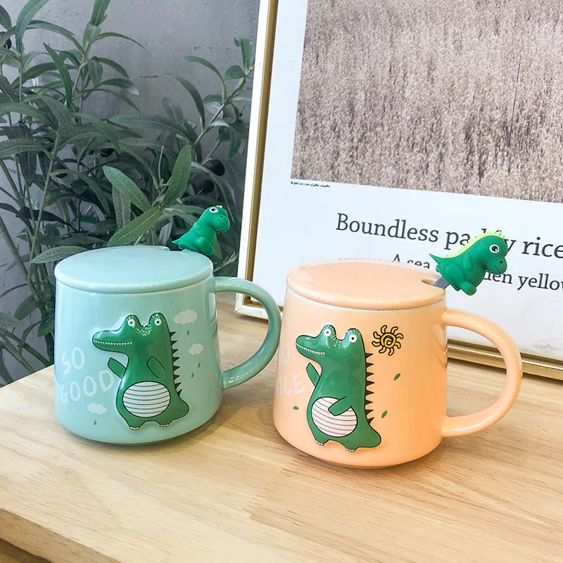 Кружка 3D рельеф динозавр Монстр керамическая кружка милый мультфильм Цвет