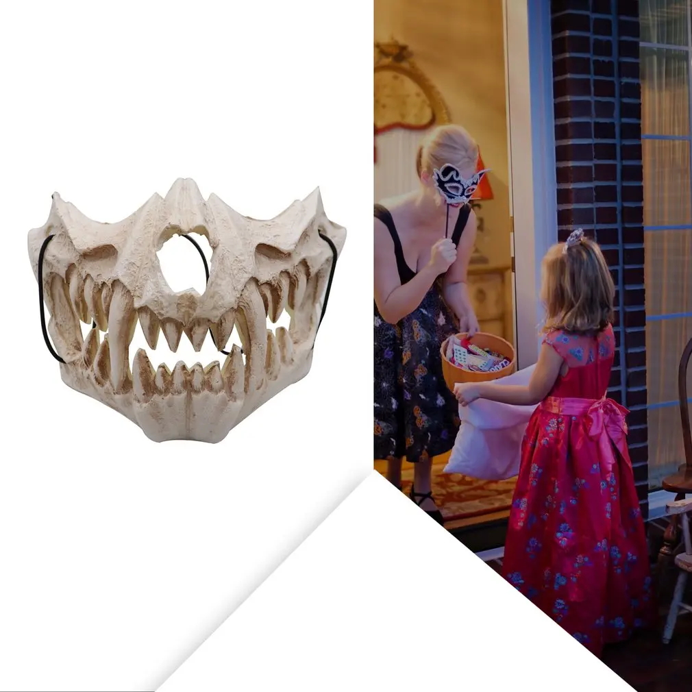 

Halloween Performance Props Two-Dimensional Party Dress Up Mask Tiger Yasha Dragon God Mask Resin Mask