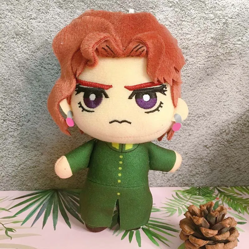 La extra&ntilde;a aventura de Jojo Noriaki Kakyoin-llavero con mu&ntilde;eco de peluche de 16cm, juguete de peluche de Anime coleccionable, kawaii plushie-1