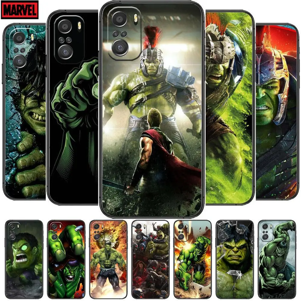 

Invincible Hulk Phone Case For xiaomi redmi 11 Lite pro Ultra 10 9 8 MIX 4 FOLD 10T Black Cover Silicone Back Prett