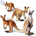 Экшн-фигурки, реалистичные сафари-животные, дикие кенгуру, зоопарк, ПВХ Модель, обучающая лесная ферма, игрушка, коллекция для детей
