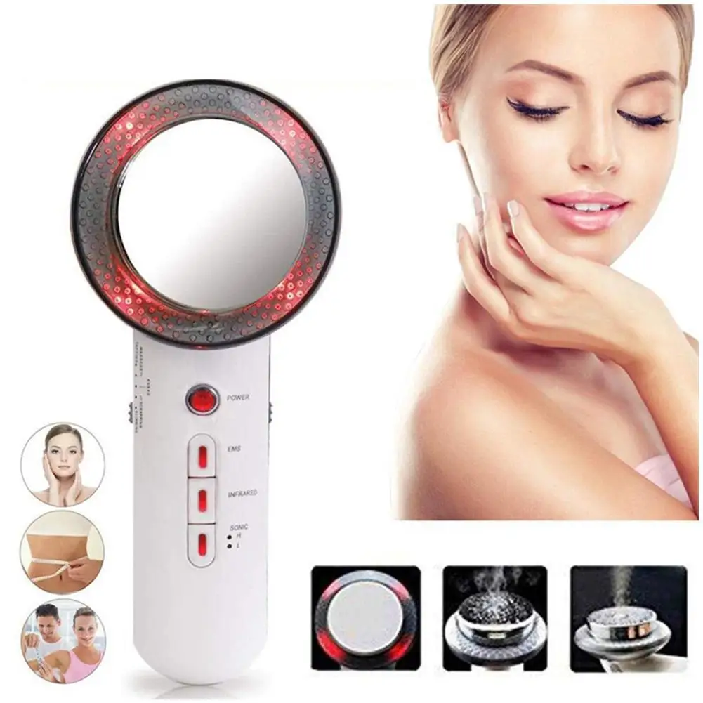 Три в одном инструмент для похудения светодиодный Приспособления красоты EMS