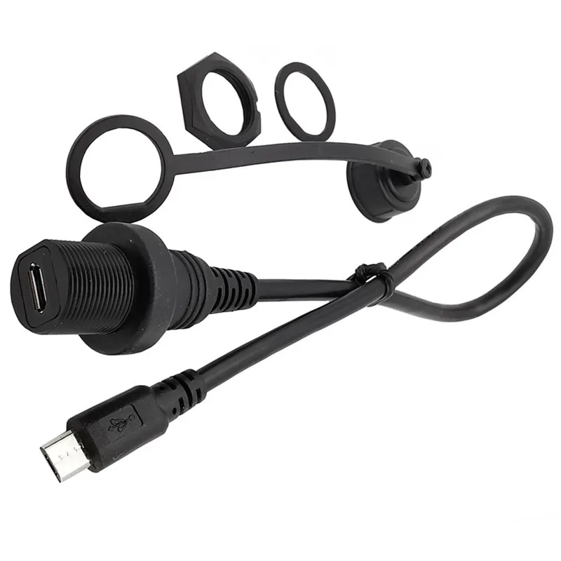 30 см IP67 Micro USB водонепроницаемый кабель Micro-USB 3. 0 5pin IP 67 Панельное крепление разъем