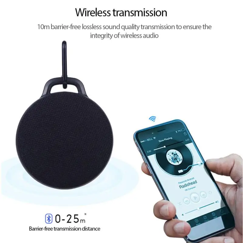 Портативный водонепроницаемый художественный Bluetooth динамик с крышкой для