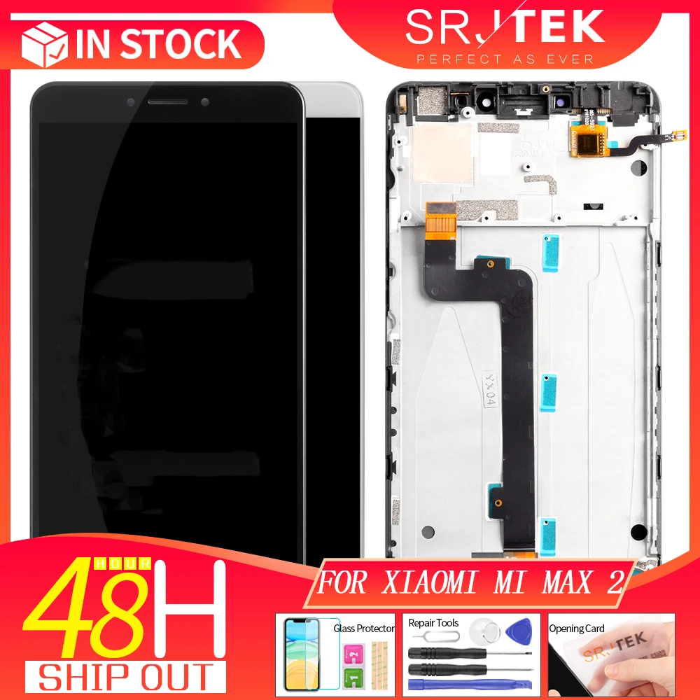 ЖК дисплей 6 44 дюйма для XIAOMI MI MAX 2 сенсорный экран Max2 Mi Max с дигитайзером и рамкой