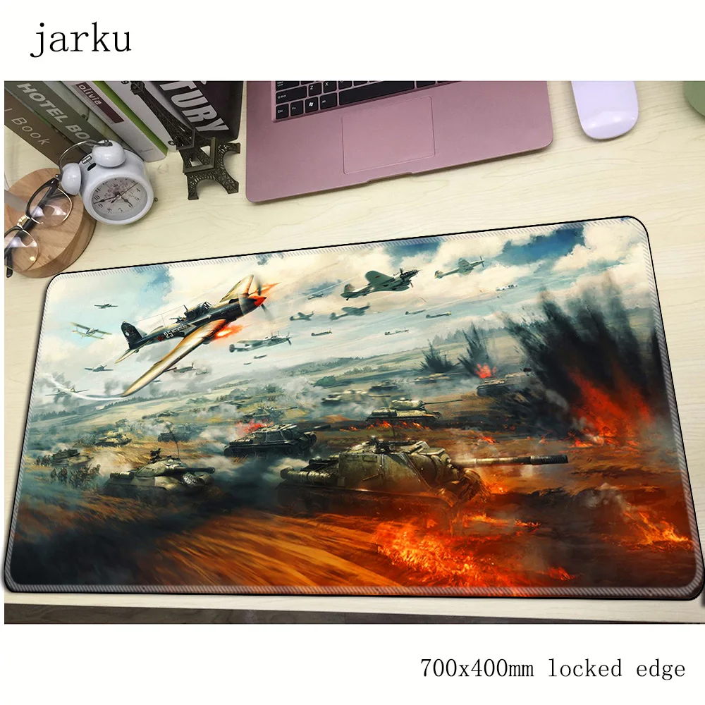 Игровой коврик для мыши war thunder 700x400x3 мм большой мультяшный аксессуары ноутбука и