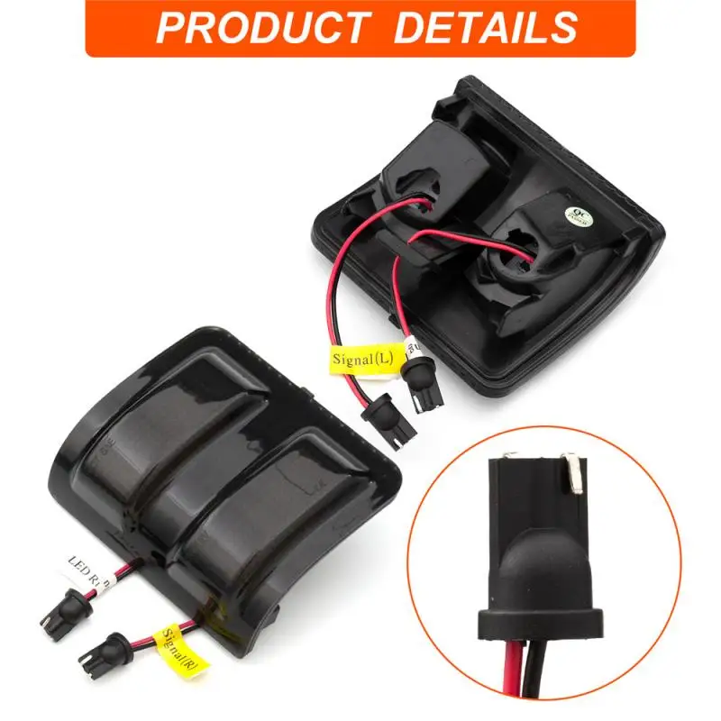 

2Pcs Side Switchback Marker Marker Turn Signal Light For 2008-2016 F250 F350 F450 F550 Super Duty Running Light Turn Signal