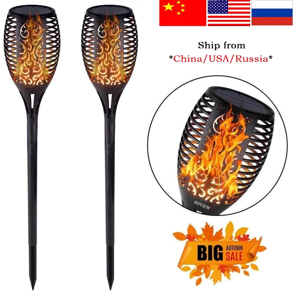 33LED Mpow пламя солнечный светильник s 2 шт./лот Танцующая Мерцающая лампа водонепроницаемый солнечный светильник садовые светильники для дорожки Газон лампа