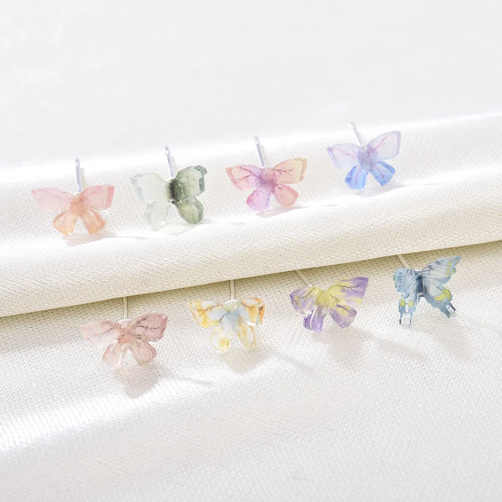 

Super Fairy Three-dimensional Bow Stud Earrings Set Small and Simple Girlfriends Fashion Jewelry Best Gift for Friend 8pcs